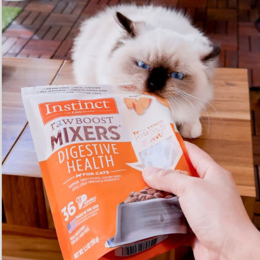 إضافات طعام القطط المجففة بالتجميد  لصحة الجهاز الهضمي