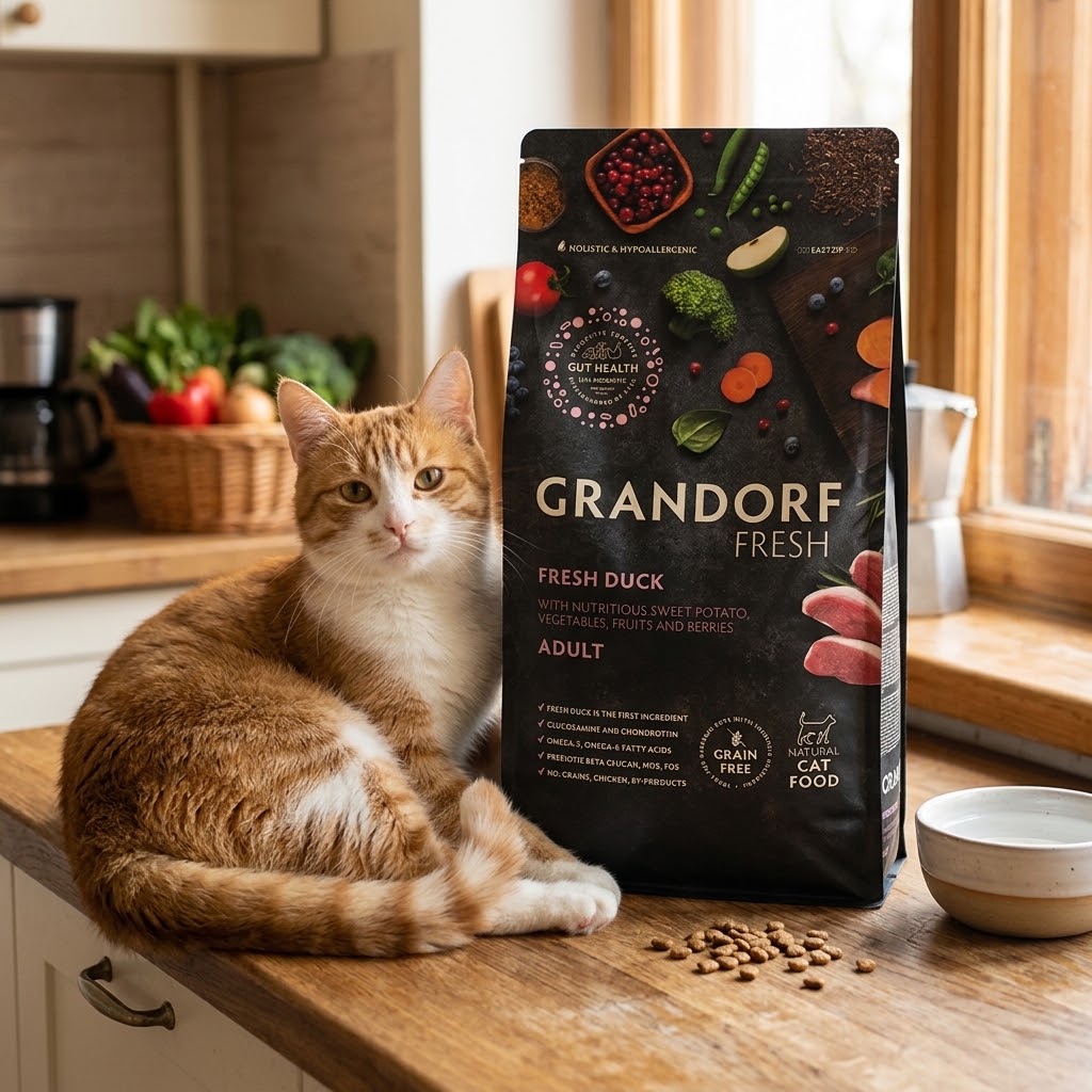 Fresh Duck Meat With Sweet Potato For Adult Cats