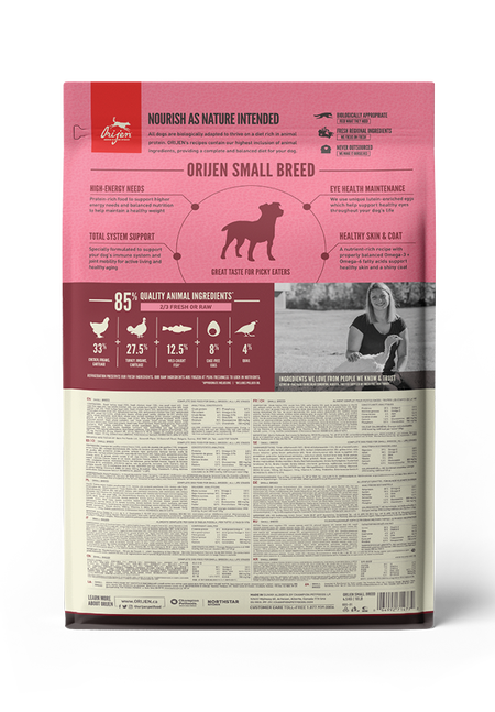Small Breed Adult Dry Dog Food with Chicken Turkey Quail & Fish