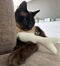 Load image into Gallery viewer, I Love Happy Cats Finn Fish Kicking Cushion Cat Toy
