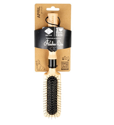 Cats April Wood Pin Brush for Cats