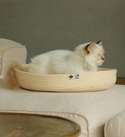 Jess Cat Cotton Rope Basket Bed