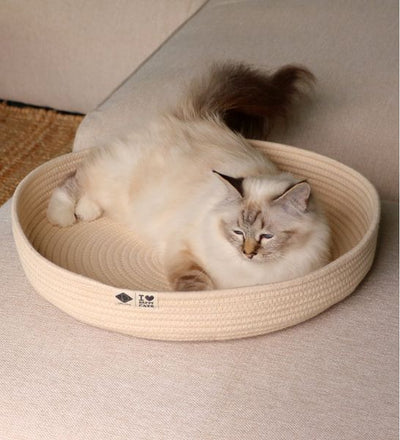 Jess Cat Cotton Rope Basket Bed