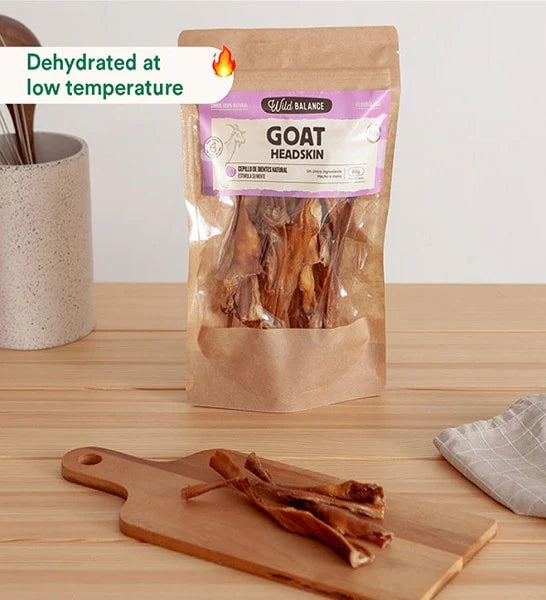 Natural Snack Goat Headskin for Dogs