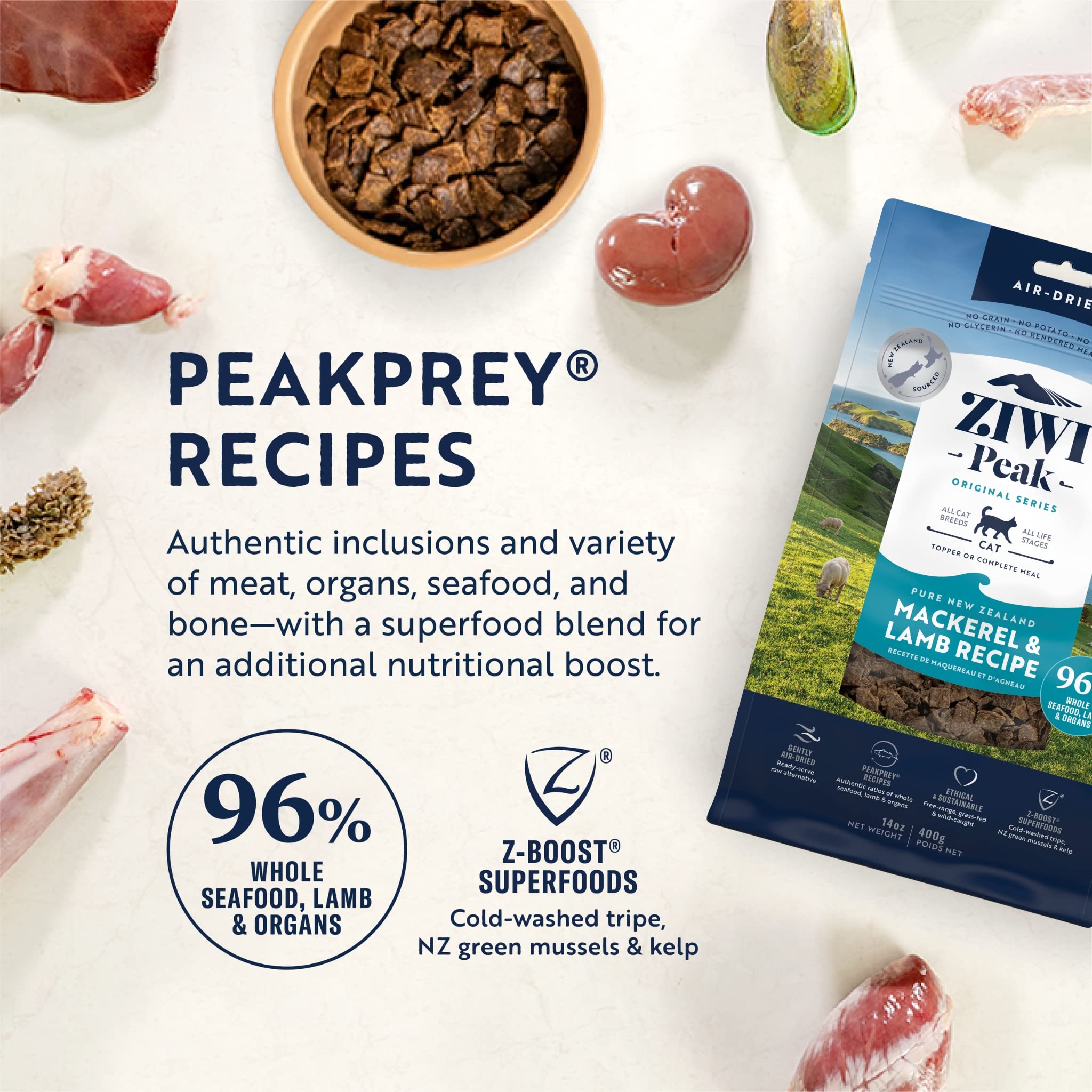 Ziwi Peak Air-Dried Mackerel & Lamb for Cats