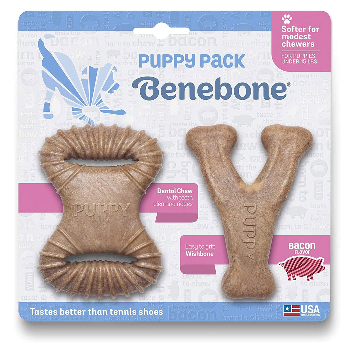 Puppy 2-Pack Dental Chew/Wishbone (Tiny)