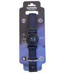 Load image into Gallery viewer, Memopet Dark Blue Dog Collar
