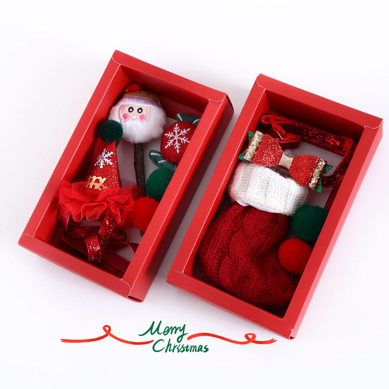 Pet Holiday Stocking,Collar & Catnip Candy Set