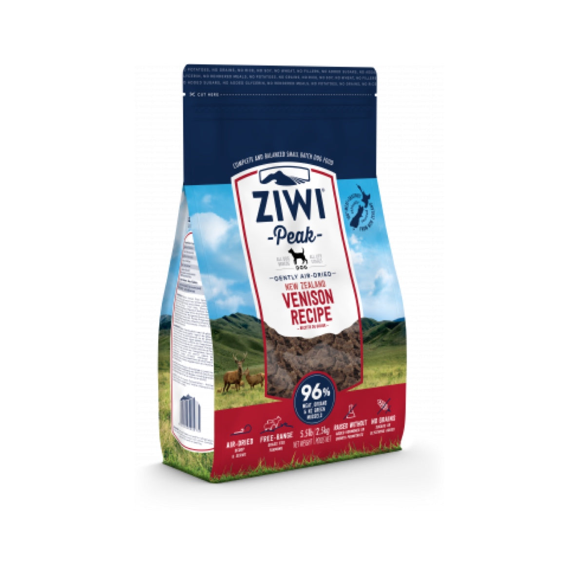Ziwi Peak Air-Dried Venison Dog Recipe with 96% Venison and New Zealand Green Mussels