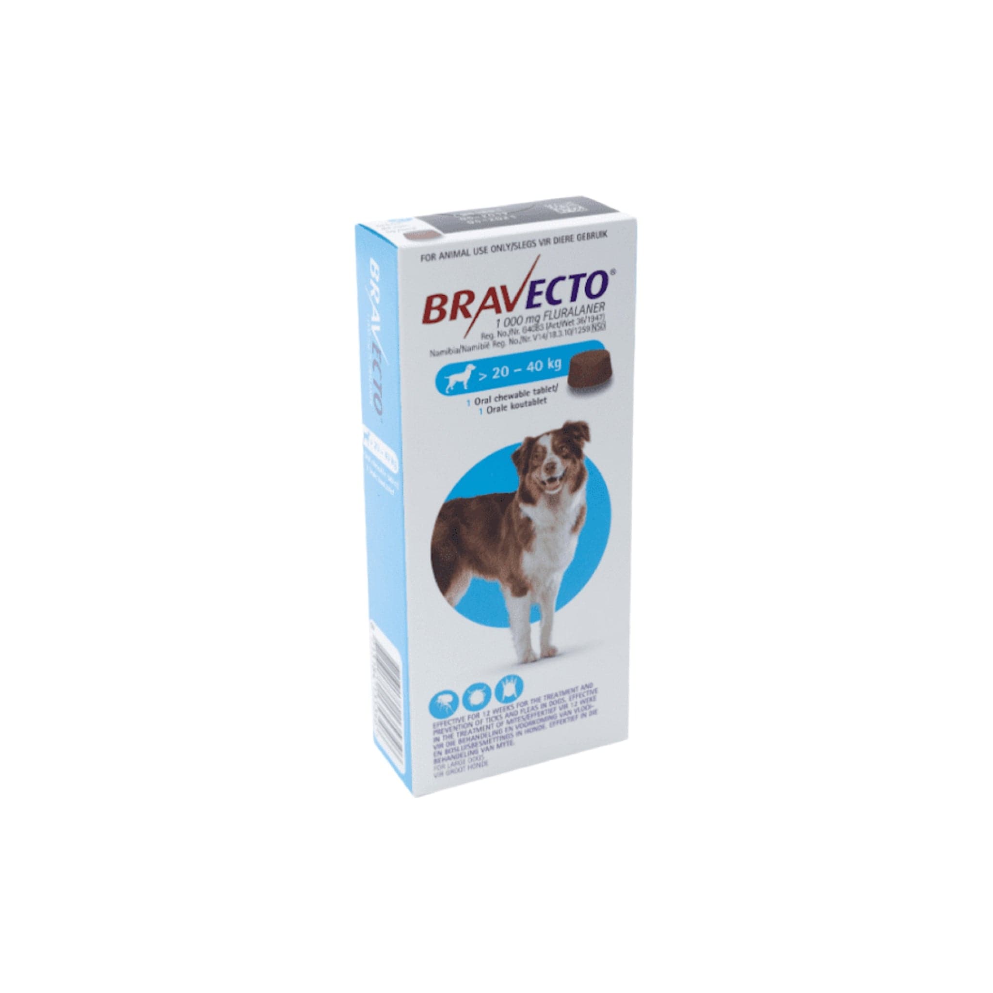 Oral Chewable Tablet For Large Dogs (20-40kg)